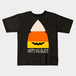 Candy Corn Shark Kids T-Shirt